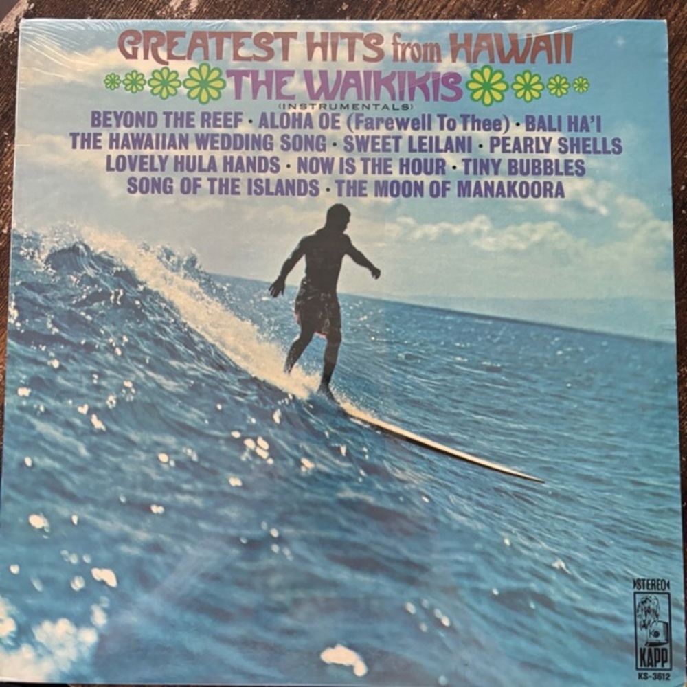 The Waikikis Greatest Hits from Hawaii LP, Good Condition, Vintage, Retro